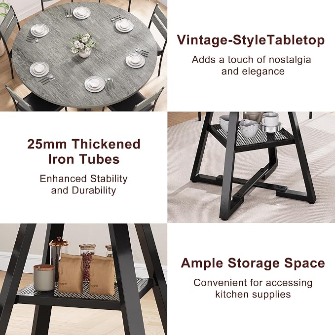 Jocoevol 51" Round Dining Table - Image 6