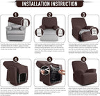 TAOCOCO Oversized Recliner Chair Covers, 1 Seater Streach Recliner Covers Soft - Image 6