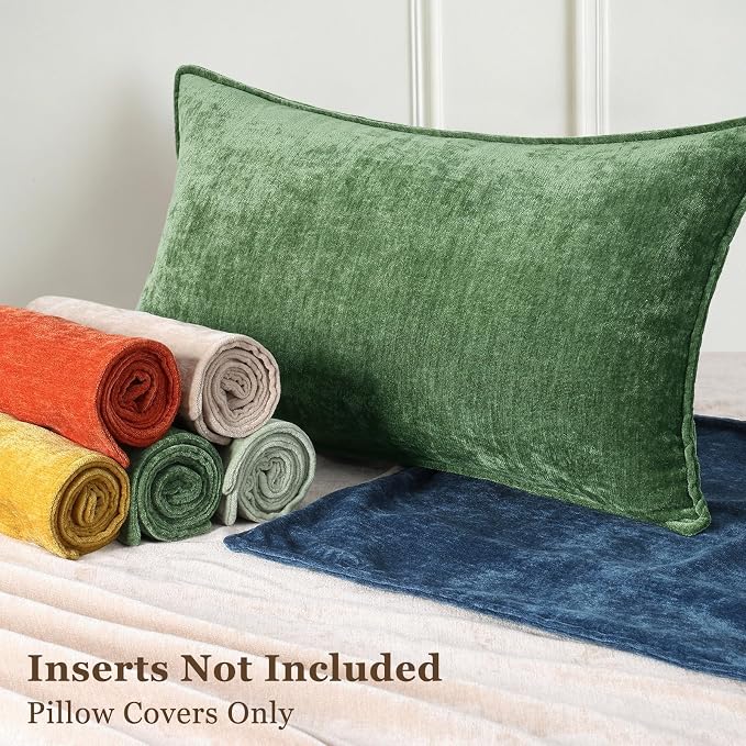 decorUhome Summer Couch Euro Sham Throw Pillow Covers 24x24 Set of 2, - Image 7