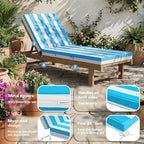 L'AGRATY Outdoor Lounge Chaise Cushion: 72x21x3 Inch Waterproof Lounge Chair - Image 4