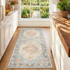 RELEANY Washable Area Rug, Runner 2'x6', Water Repellent, Pet Friendly by RELEANY