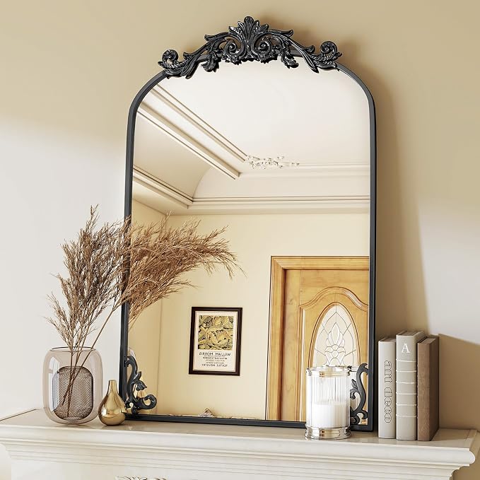 VooBang 24x36 inch Vintage Arched Bathroom Mirror - Image 2