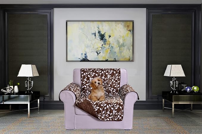Elegant Comfort Quilted Furniture Protectors Solid and Printed Design by ELEGANTCOMFORT
