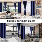 Blackout Curtains for Bedroom, 52 x 30 Inch, 2 Panels | Thermal Insulated & - Image 7