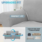 LURKA Stretch Loveseat Sofa Slipcovers 1 Piece Couch Covers - Image 4