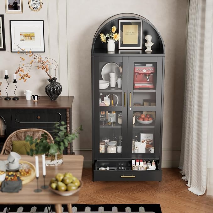 Metal Arched Display Cabinet - Image 2