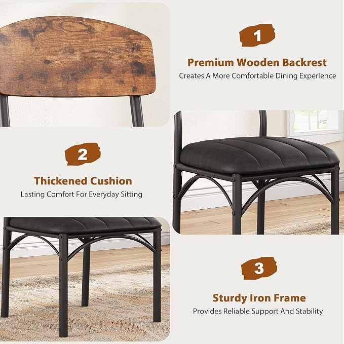 Jocoevol Dining Chairs Set of 4 - Image 7