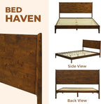 Acacia Haven King Size Bed Frame and Headboard, King Size Platform Bed Frame - Image 8