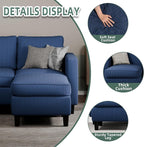 SUNLEI 73.6" Modular Sectional Sofa, Comfy Cloud Couch - Image 5