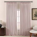 Pinch Pleated Linen Curtains 100% Blackout 108 Inches Long by AUSSPVOCT