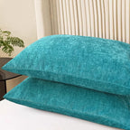 CaliTime Decorative Standard Throw Pillow Covers 26 X 20 Inches Lake Blue | - Image 3