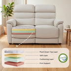 MCombo 61.6'' Wall Hugger Power Loveseat Recliner, Reclining Loveseat - Image 8
