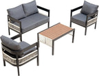 4-Pieces Outdoor Patio Sofa Set - Image 4