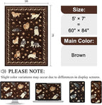 DUKINO 5x7 Area Rugs, Washable Dog Rug - Image 2