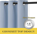 NICETOWN Blackout Curtains 72 inches Long, Grommet Privacy Window Treatment - Image 6