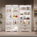Glass Display Cabinet with Doors, Bookcase - Image 7