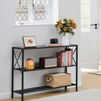 Hoctieon Industrial Console Table, 3 Tier Entryway Table, Hallway Table - Image 10