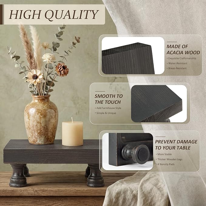 EOSAHR Retro Pine Wood Riser Display Stand - Image 6