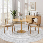 cotiled 8x8 Round Rug 8ft Circle Living Room Boho Area Rugs | Solve Modern - Image 4