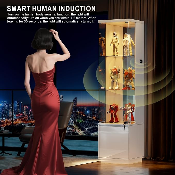HNEBC Corner Glass Display Cabinet - Image 5