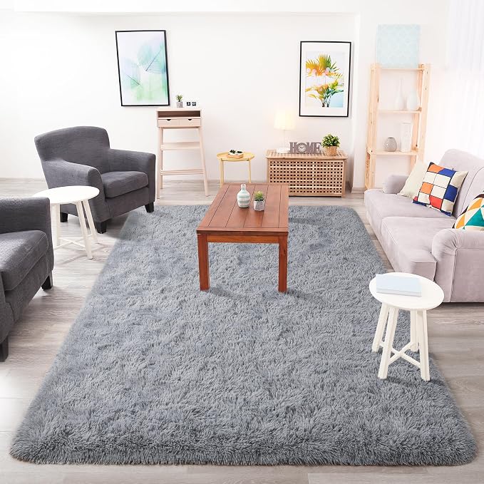Chicrug Soft Area Rugs for Bedroom Living Room Plush Fluffy Rug 4x6 | Shag - Image 6