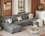 JUMMICO Sectional Couches for Living Room, U Shaped Couch - Image 8