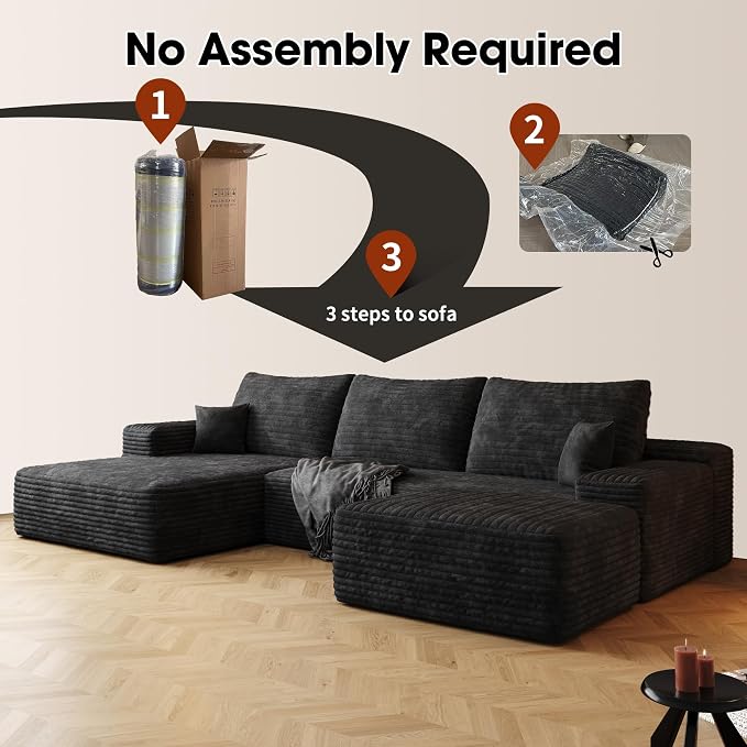 AUGOP 108" Sectional Couches for Living Room Modern Modular Sofa - Image 6