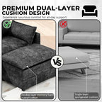 LEVELEVE 112.5" L-Shape Modular Sofa - Image 5