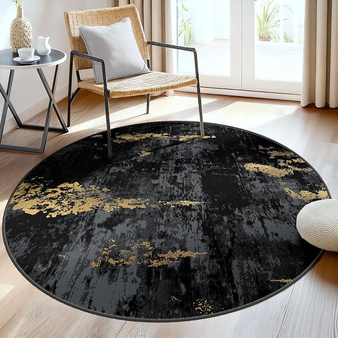 RELEANY Washable Round 6ft Area Rug - Image 9