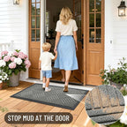 OLANLY Front Door Mat Outside Entrance 47x32, Waterproof Heavy-Duty Doormat | - Image 7