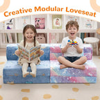 MeMoreCool Glow Rainbow Unicorn Tri-fold Sofa Bed - Image 6