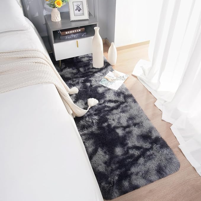 Chicrug Soft Runner Rugs for Bedroom Living Room Plush Fluffy Rug 2x10 | Shag - Image 3