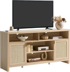 SICOTAS 63" Rattan TV Stand for TVs up to 65" - Image 8