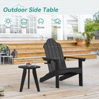 HDPS Outdoor Side Table, Small Round Side Table Weather-Resistant, Outdoor Side - Image 4