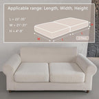 OHSIO Couch Cushion Covers for Sectional Sofa, Stretch Soft Sofa Slipcovers - Image 2