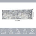 4x12 Wide Runner Rug for Hallway, Washable Non Slip Long Kitchen Rug, Soft Low - Image 2