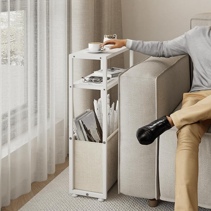 Leomonio Narrow Side Table, Slim End Tables - Image 5