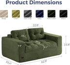 MAXYOYO 63" Loveseat Sofa Couch - Image 2