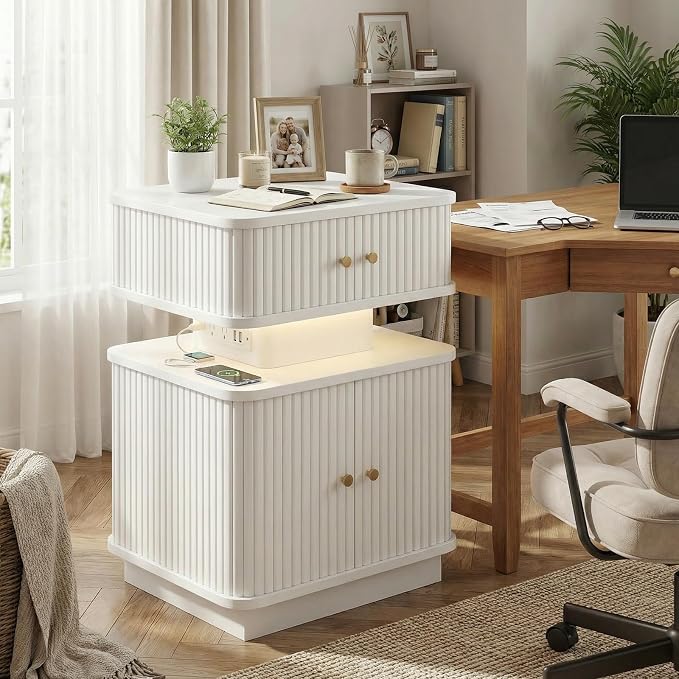 Night Stand, LED Nightstand, Modern Nightstand - Image 5