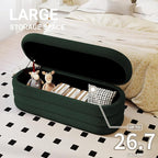 Busaurus Storage Ottoman Bench 49.2 Inch Upholstered Fabric Storage Bench - Image 3