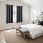MIULEE Blackout Curtains for Bedroom 2 Panels 40 x 86 Inch Long Dark Grey | - Image 6