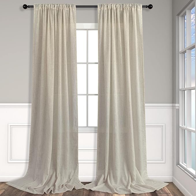 Flax Linen Curtains 108 Inches Long - Image 8
