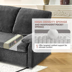 VINGLI Convertible Sofa Bed Couches - Image 7