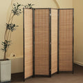 Furnnylane 4 Panel Bamboo Room Divider by Furnnylane