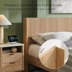 T4TREAM Fluted King Size Bed Frame - Image 5