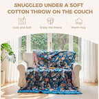LUTBM Boho Throw Blanket for Couch Sofa Chair Cotton Summer Blankets for - Image 4