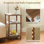 Fultyle Small Side Table, 3-Tier End Table Living Room - Image 4