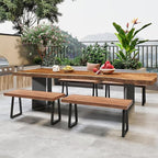 Bench Table Legs 16 Inch, Trapezoid Heavy Duty Metal Coffee Furniture Legs Set - Image 4