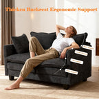 Loveseat Sofa Cloud Sofa Couch 50'', Modern Loveseats 2 Seat Couch 27" Deep Seat - Image 5