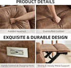 EBELLO Faux Leather Power Living Room Furniture Set, Included 2 Reclining 1 - Image 3